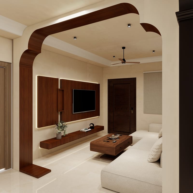 Minimalist 3BHK Interiors photo 2
