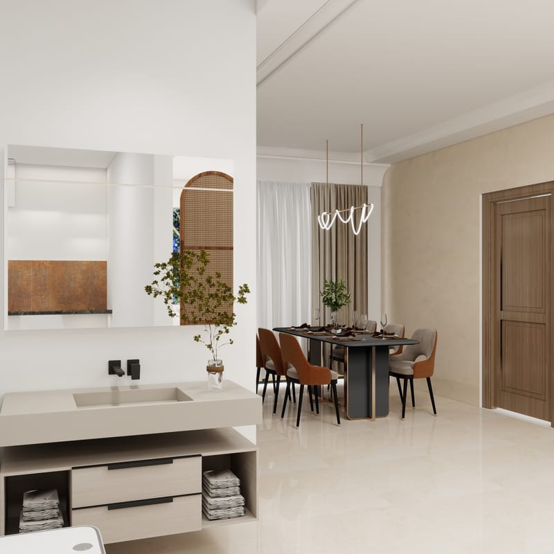 Minimalist 3BHK Interiors photo 29