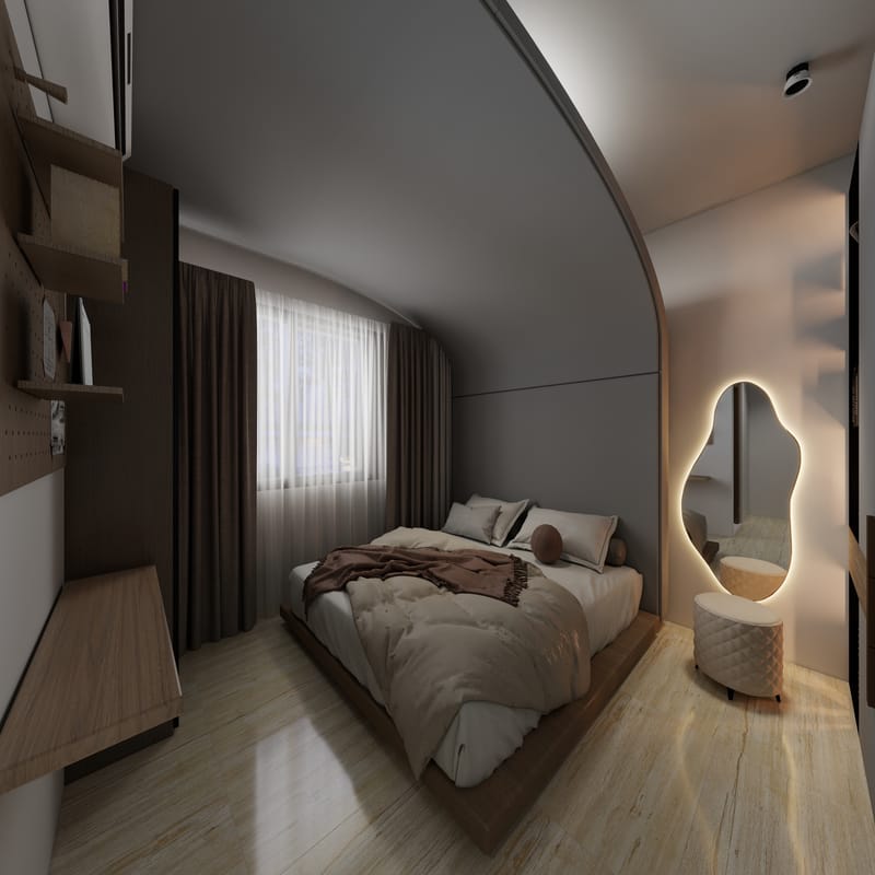 Minimalist 3BHK Interiors photo 1